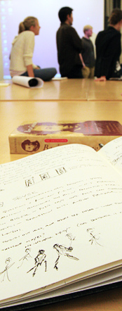 sketchbook and class