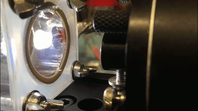 Wastewater running through chamber