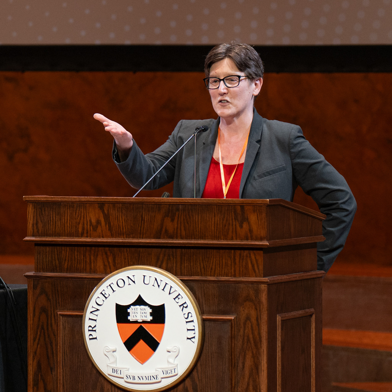 Jennifer Rexford at the podium