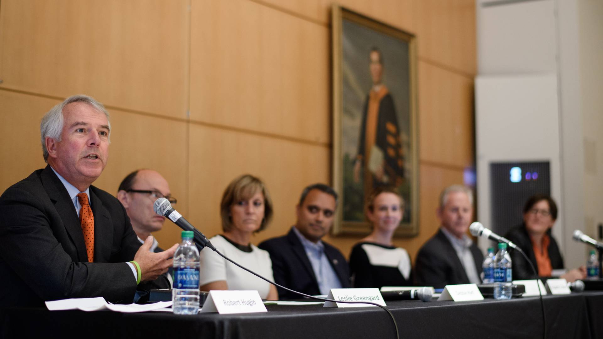 Panelists at biomedicine conference