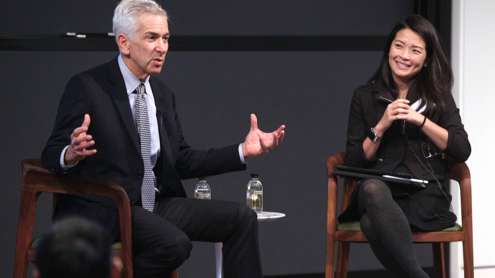 Fred Krupp and Lynn Loo