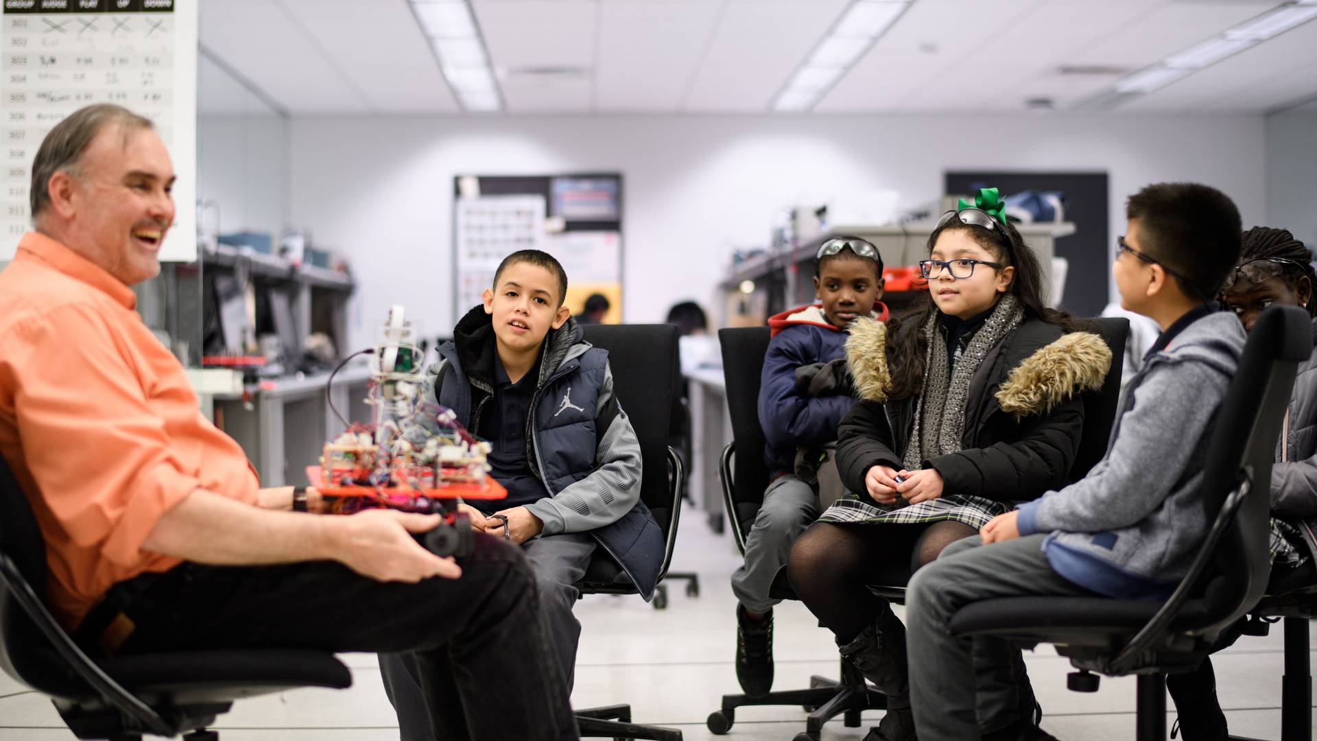 David Radcliff and students