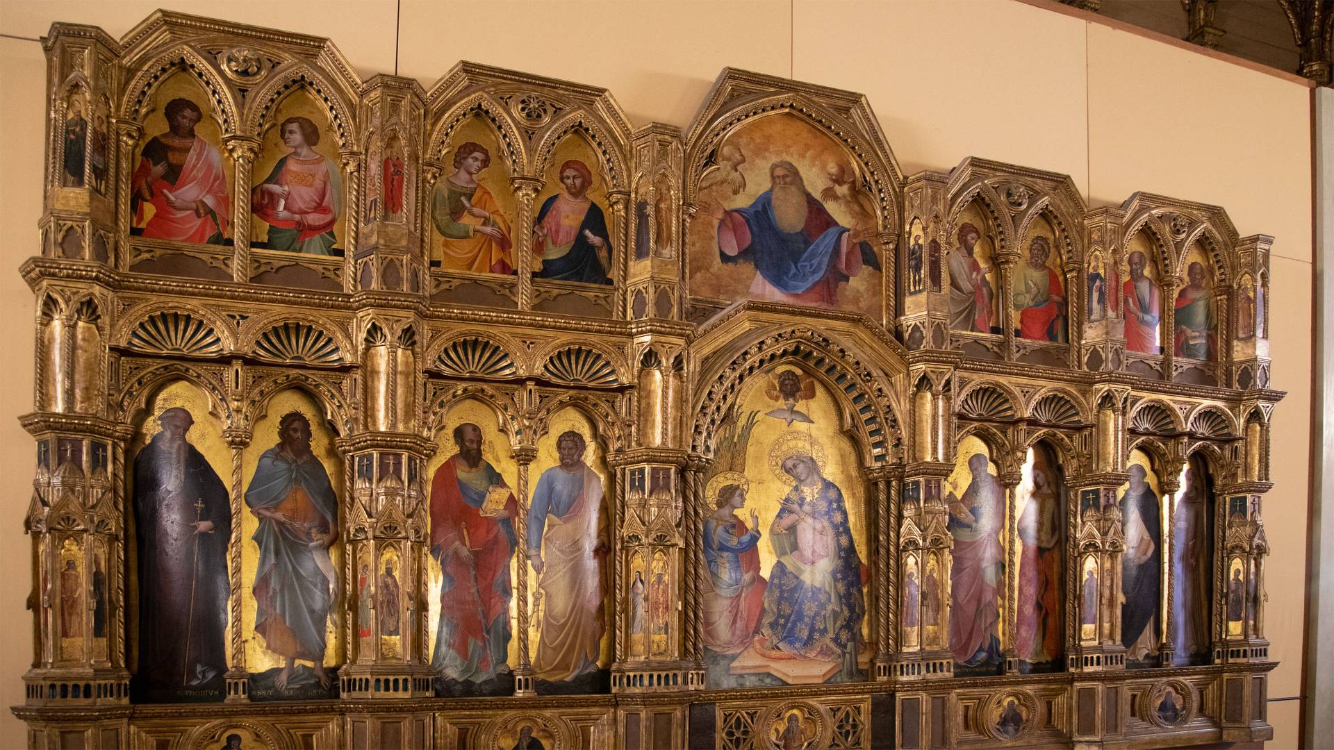 Artwork on wall of Gallerie dell'Accademia in Venice