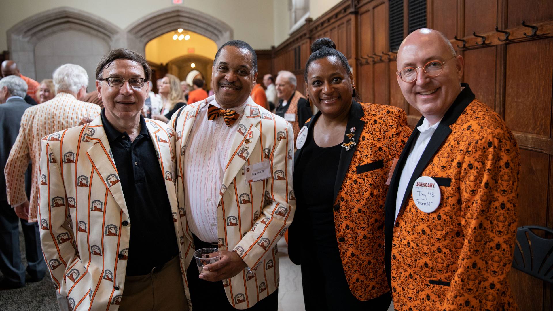 Rick Curtis ’79, Gary King '79, Donna Cain '93, Trey Farmer '93