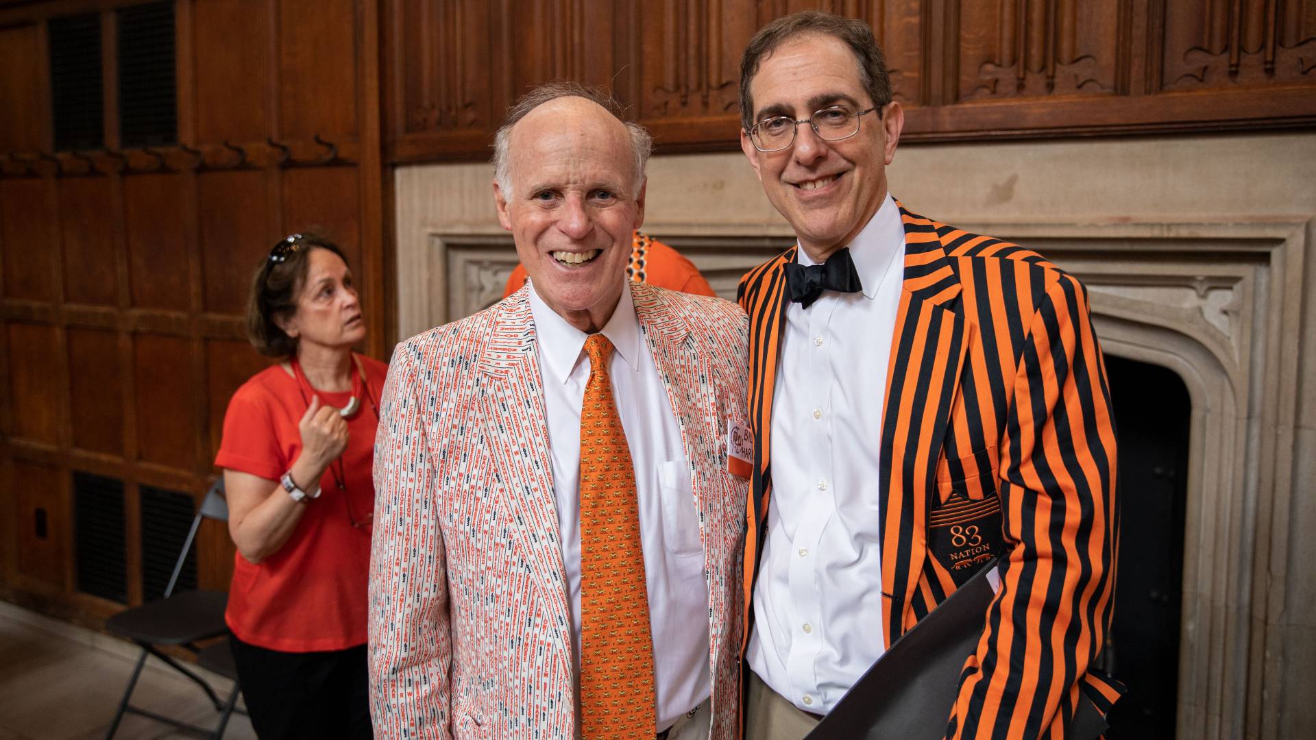 Bill Harman '63 and Christopher L. Eisgruber '83