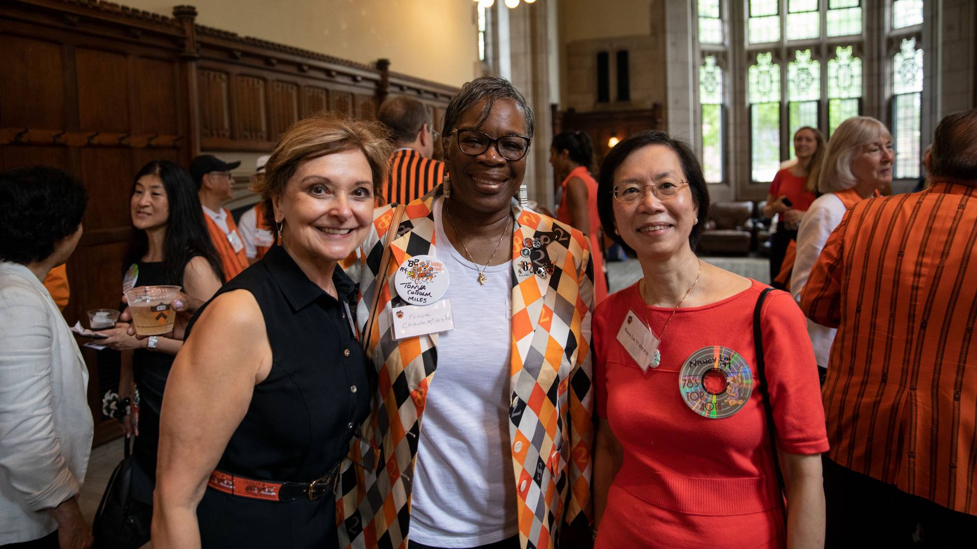 Rosalie Norair '76, Tonya Chisolm Miles '82, Nancy Lin '77