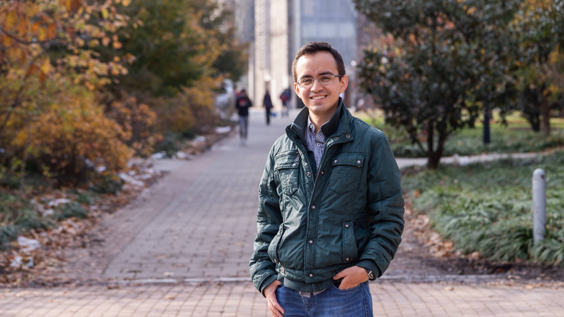 José de Jesús Montaño López on Princeton University campus