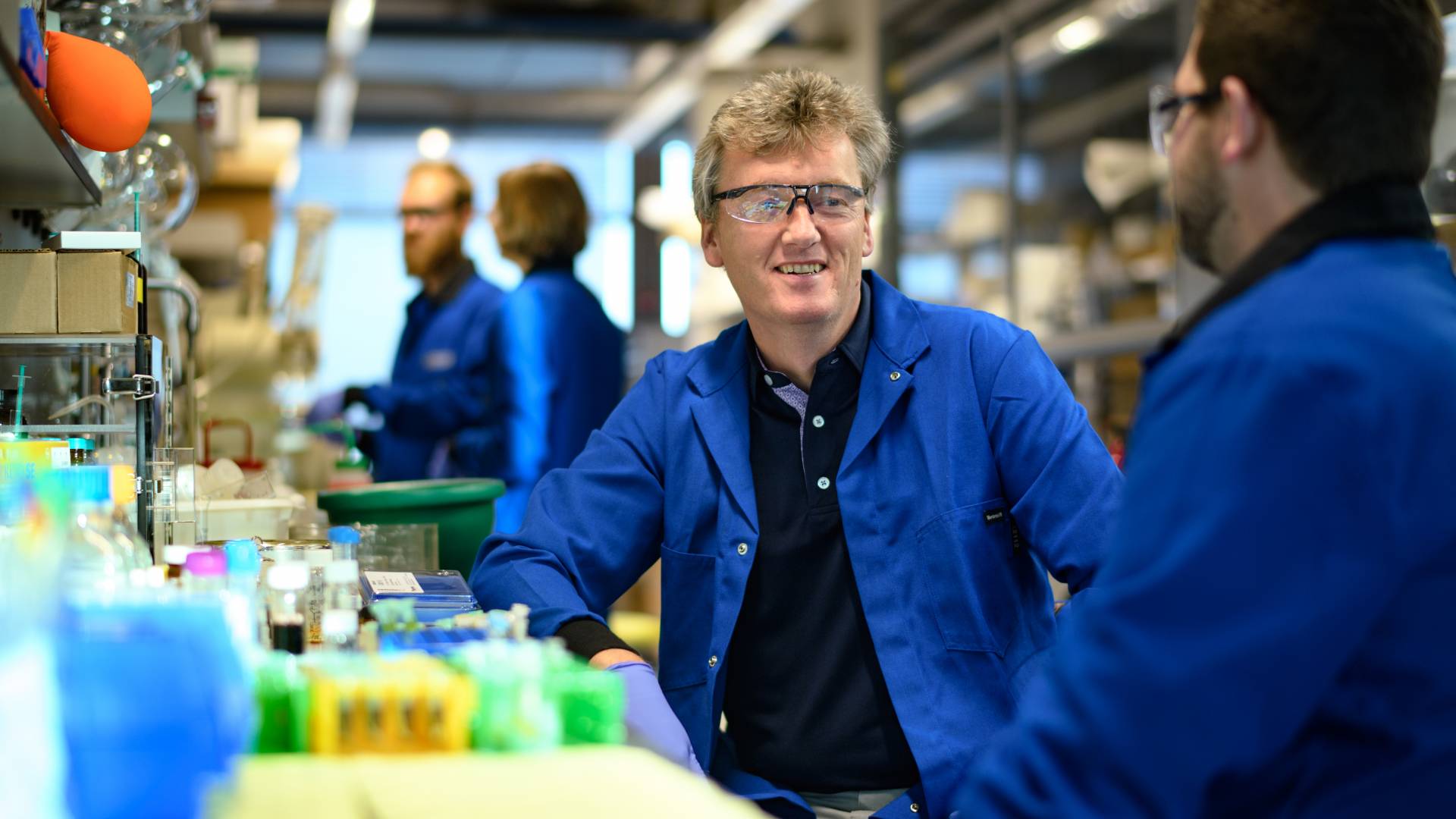 Dave MacMillan in lab