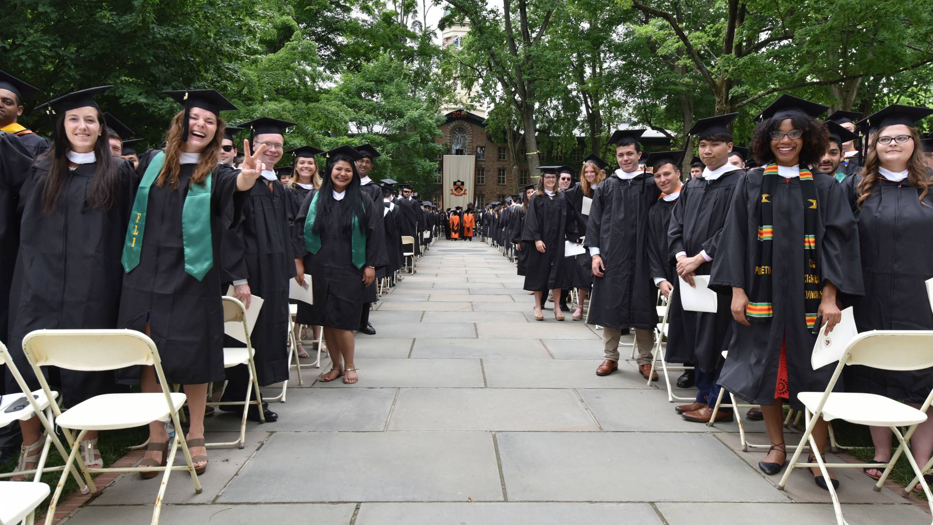 Class 0f 2018 stand before the ceremony begins