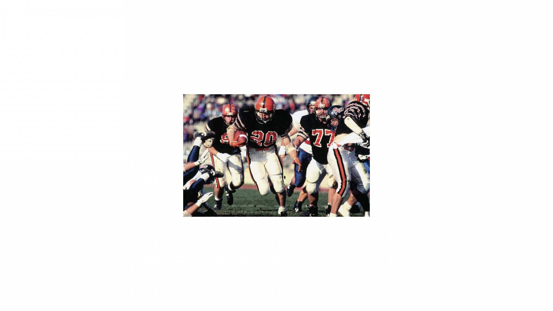 football being played