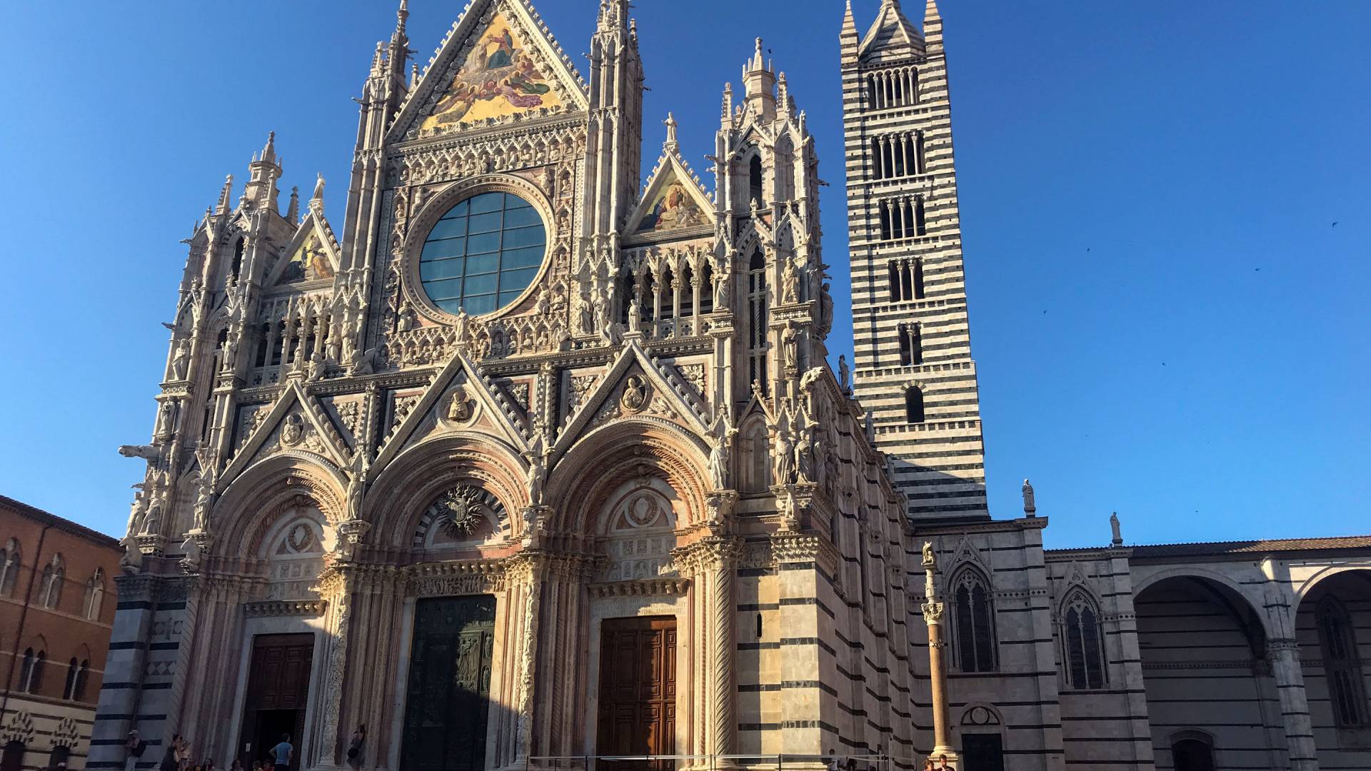 Medieval church facade