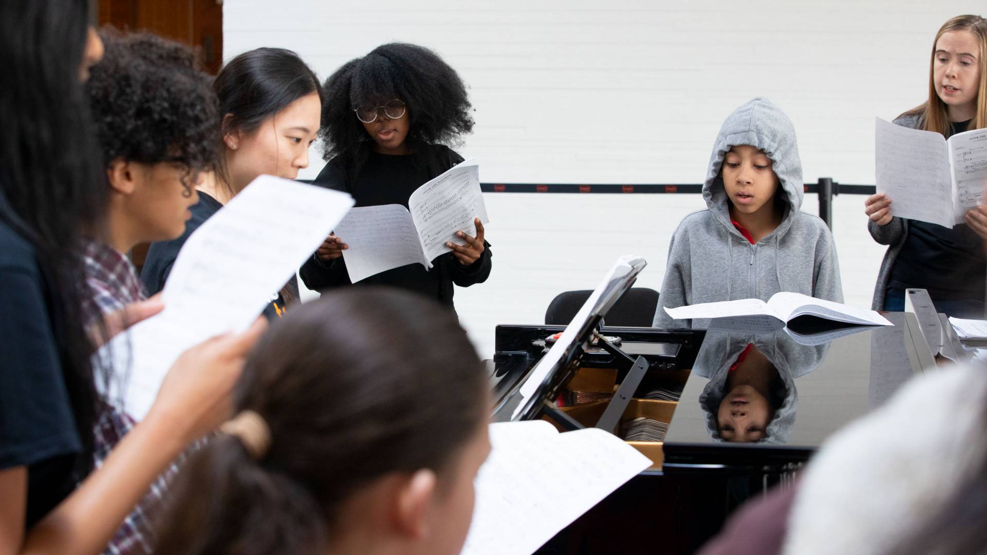 Trenton Youth Singers rehearsing