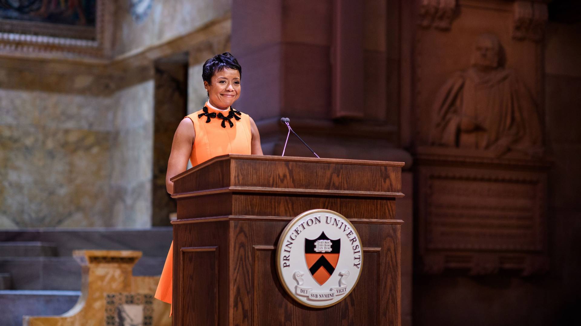 Mellody Hobson at a podium