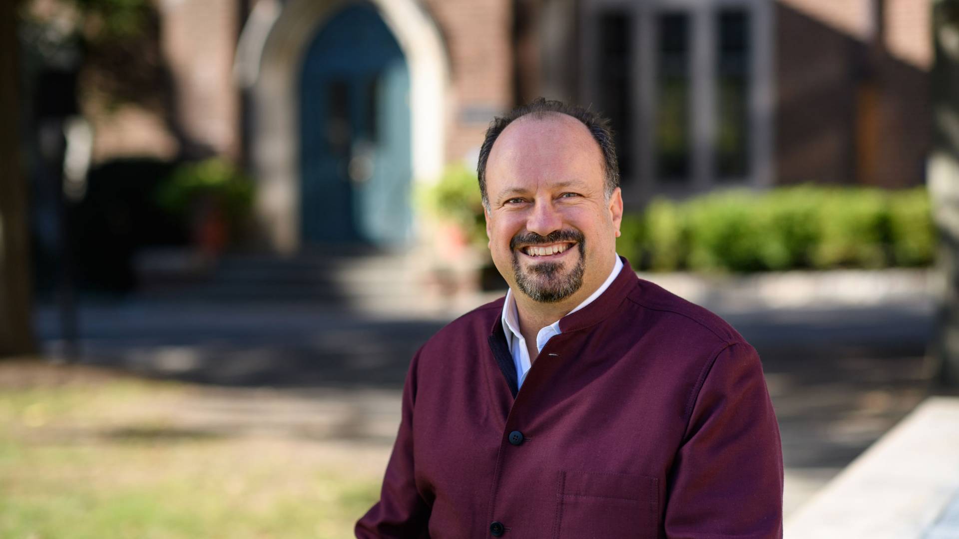 Bernard Haykel on campus
