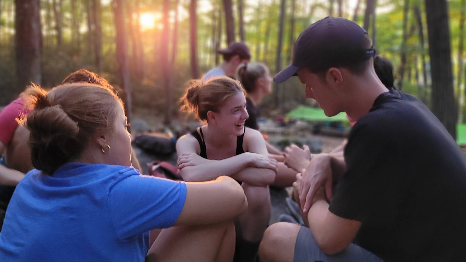 first year students camp as part of their orientation activities