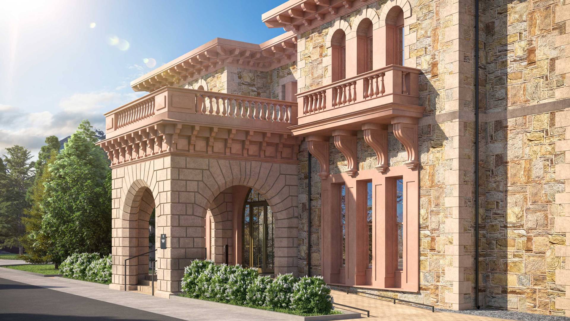 architect rendering of the exterior of Prospect House