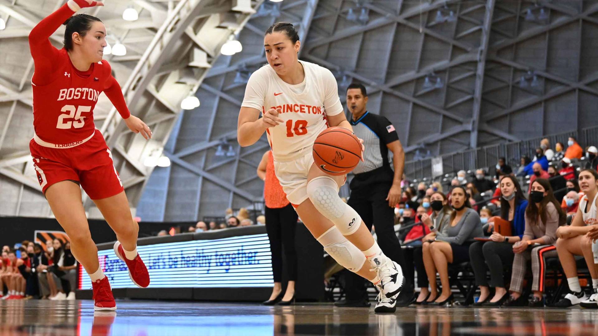 Grace Stone with basketball