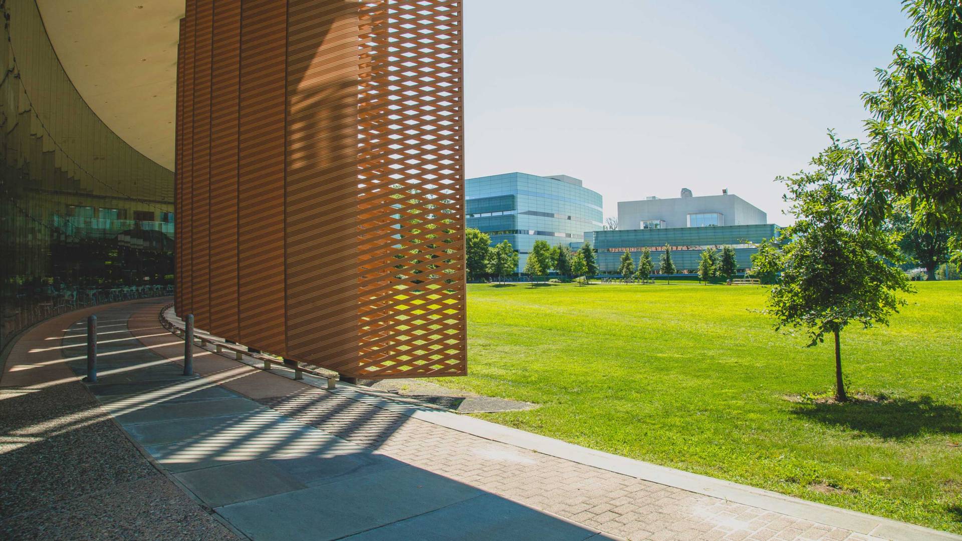 Princeton's Icahn Laboratory and buildings nearby