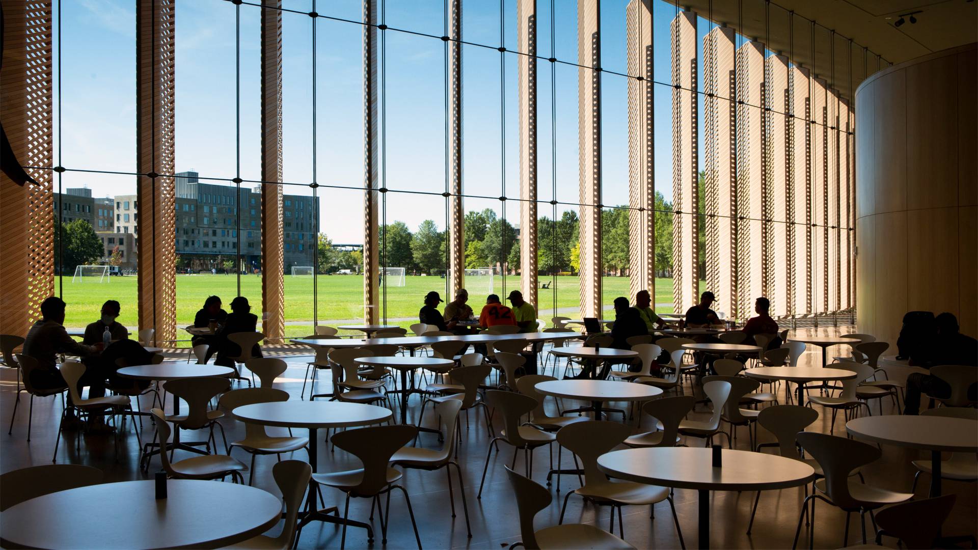 Campus building interior atrium