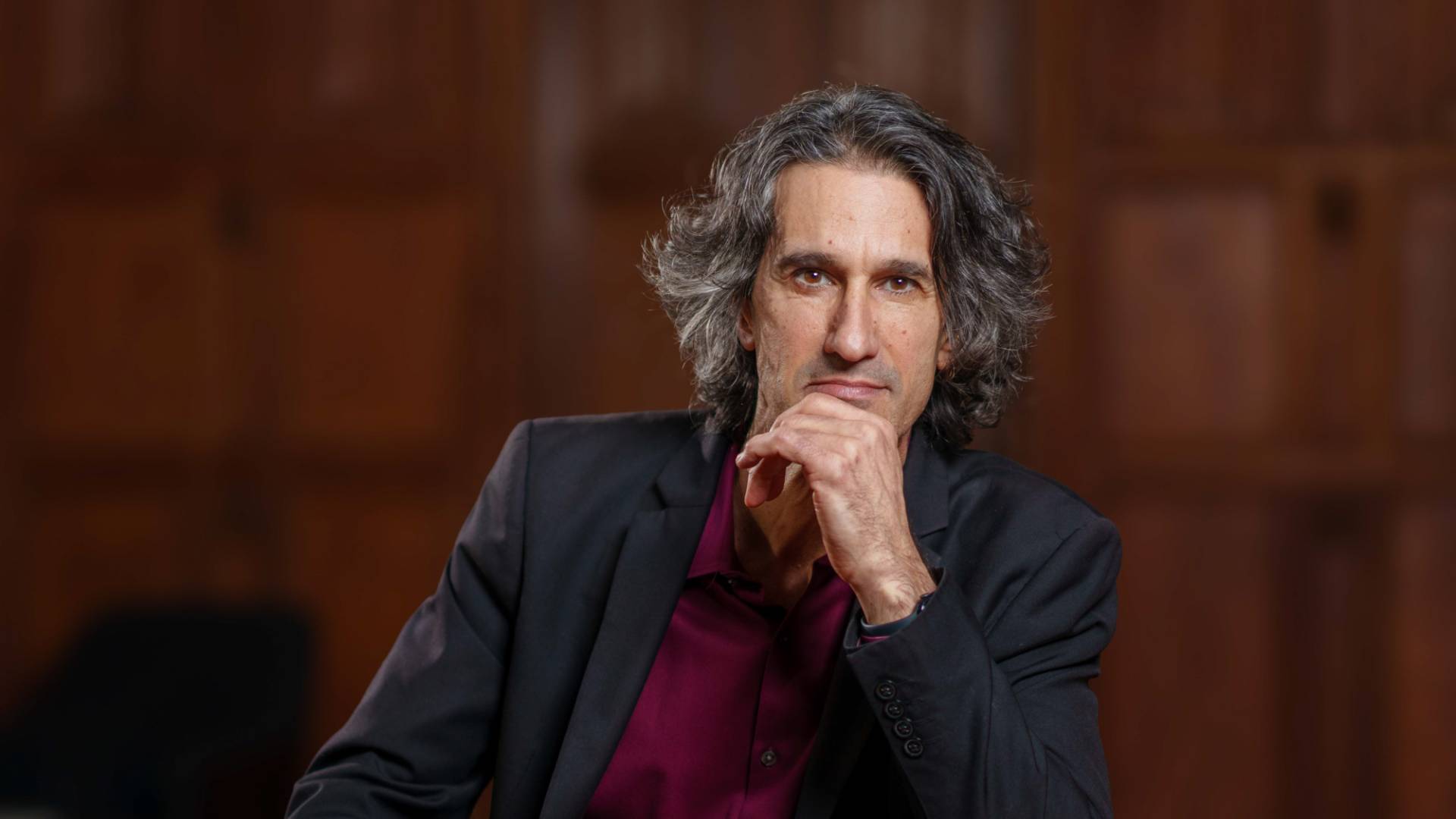 Agustin Fuentes sitting.