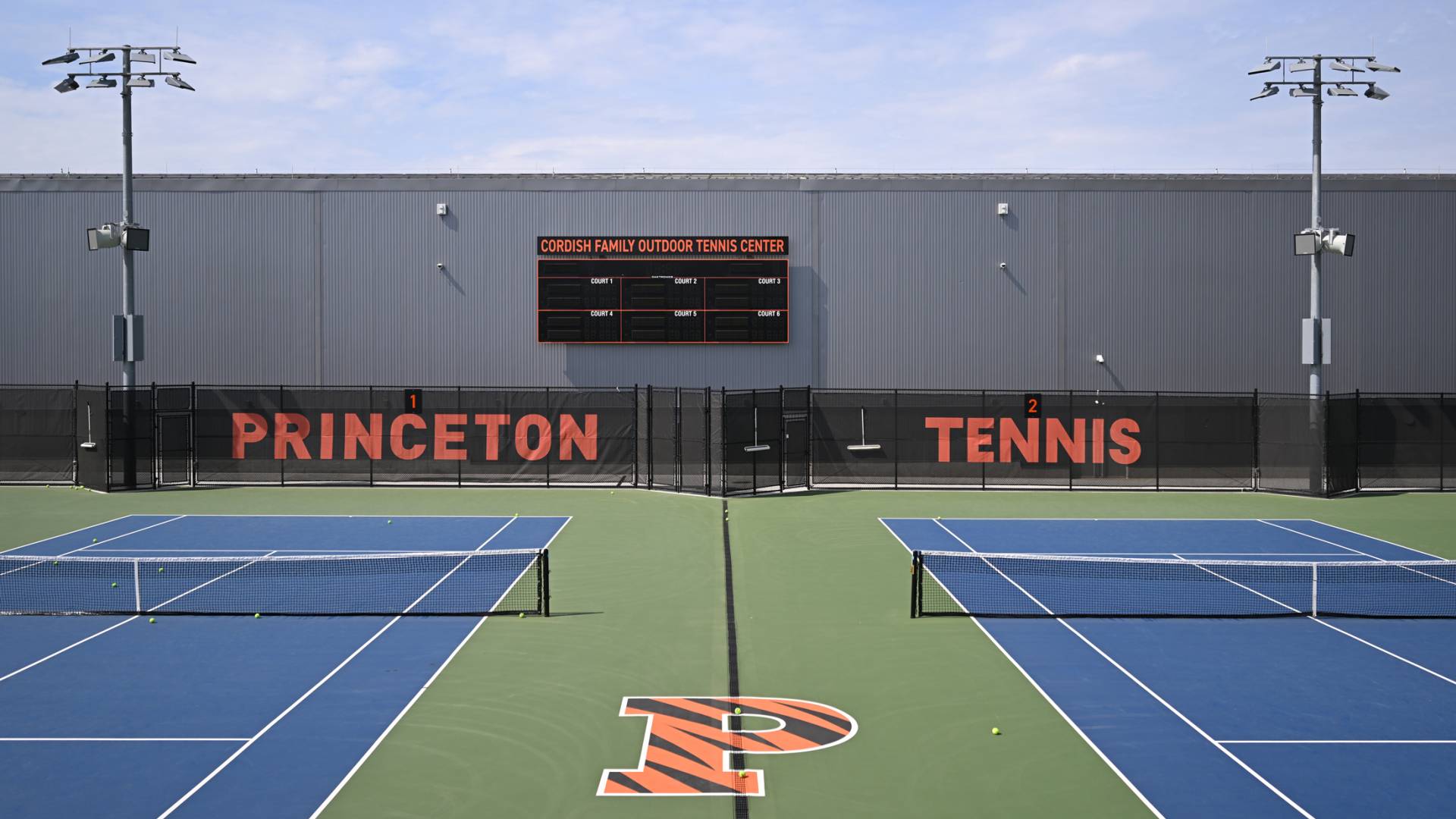 Courtside at the Cordish Family Outdoor Tennis Center.