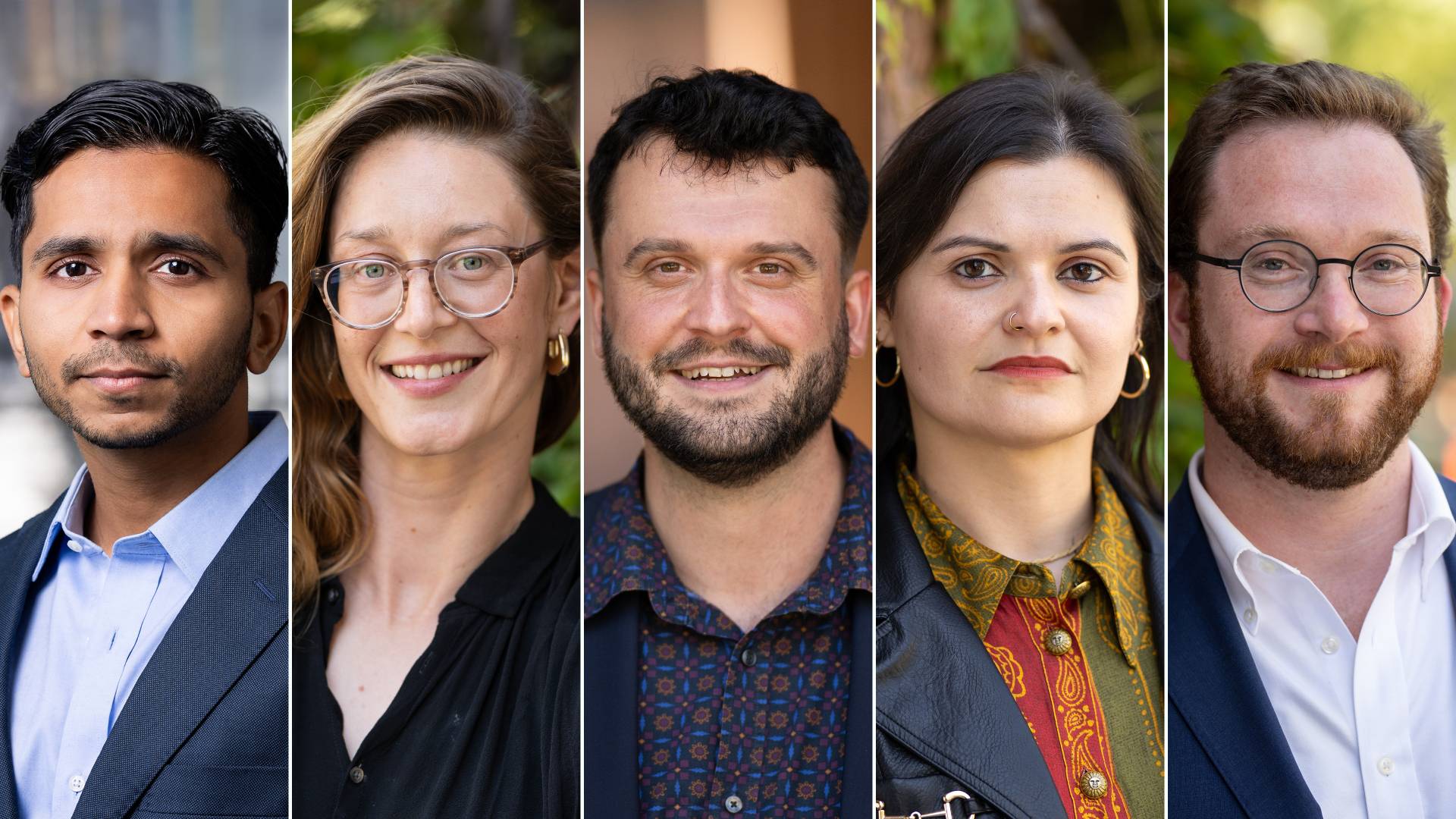 The five members of the new cohort of the Society of Fellows in the Liberal Aerts