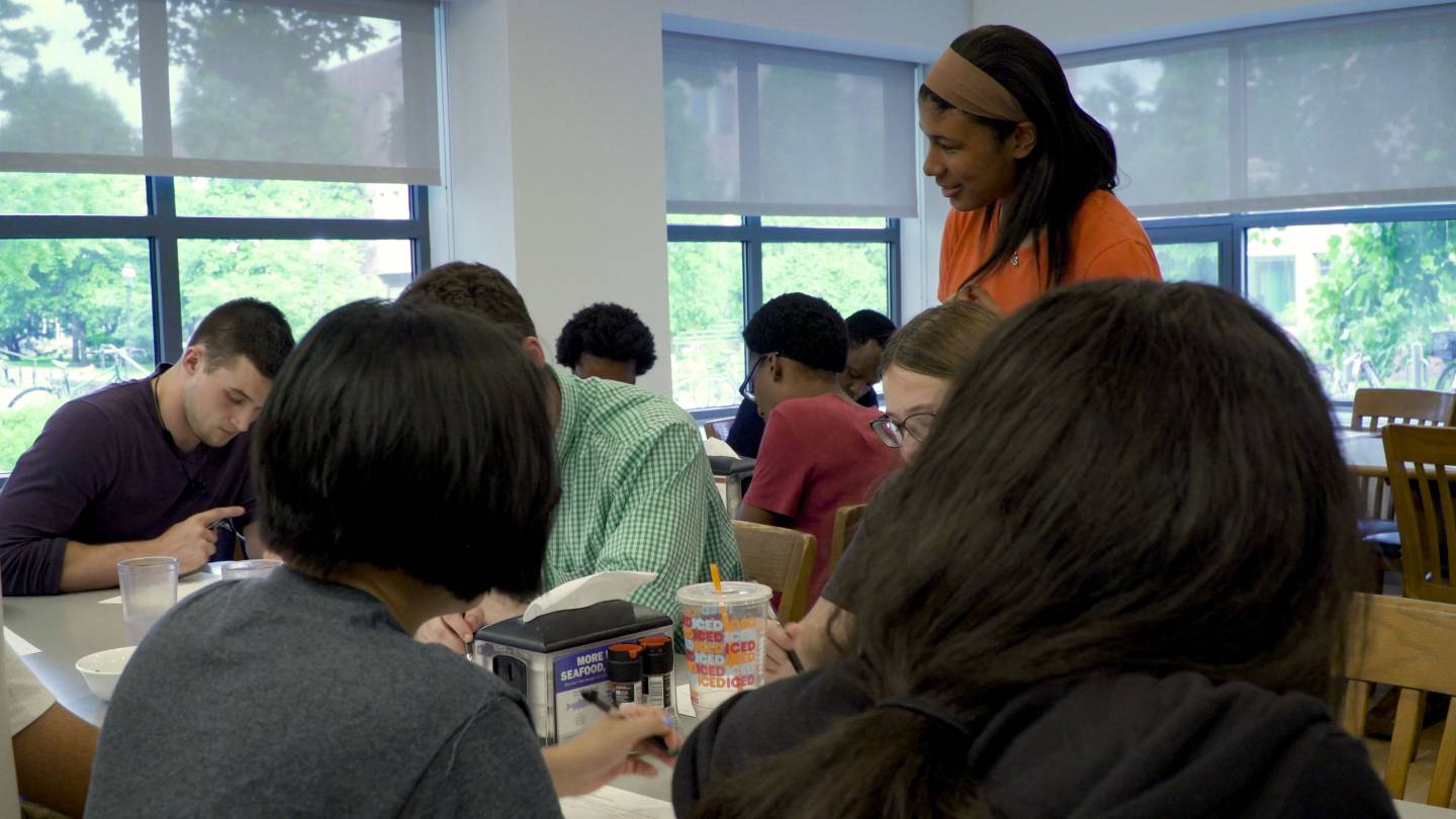 Olivia Parker leading FSI session at McGraw Center