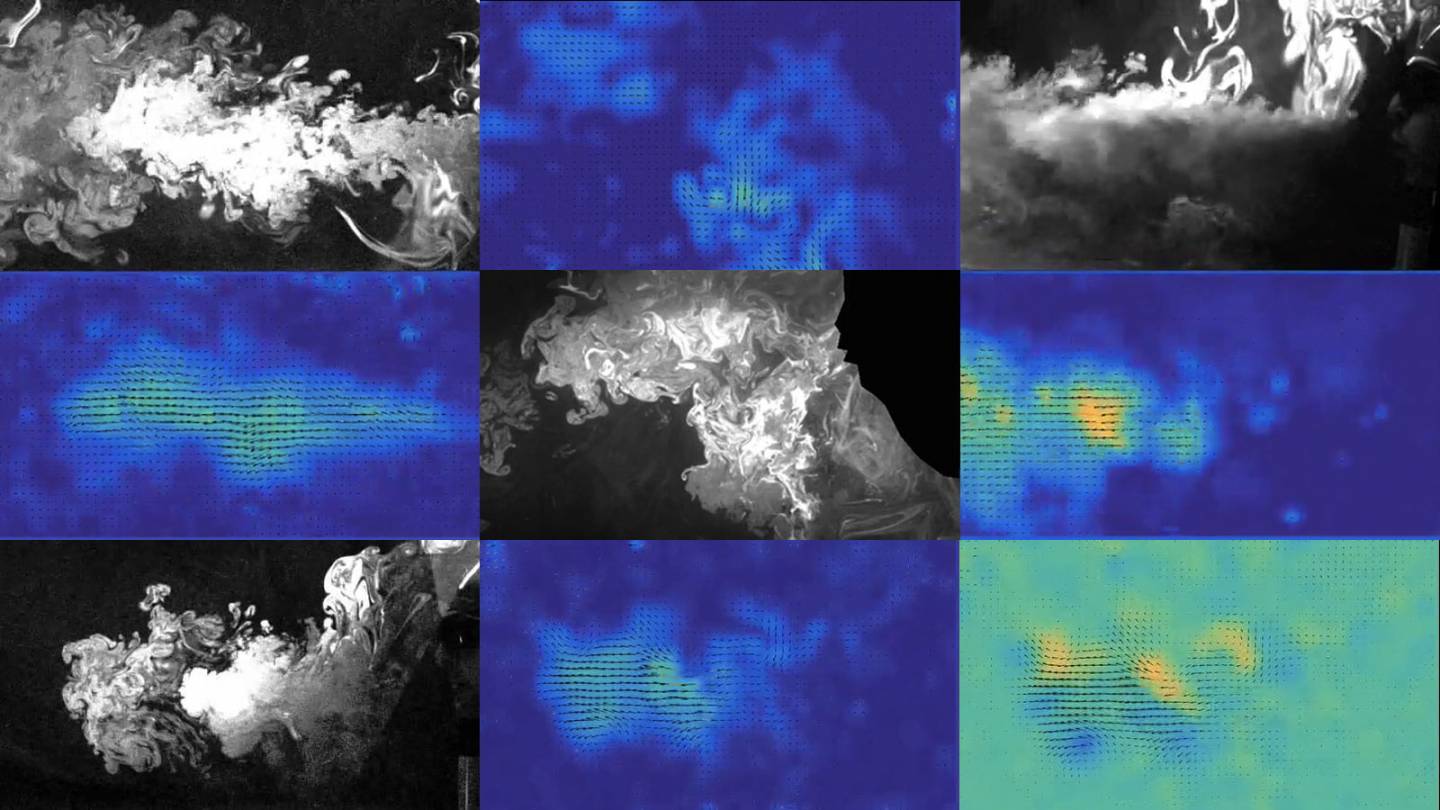 film of droplets in an exhalation 