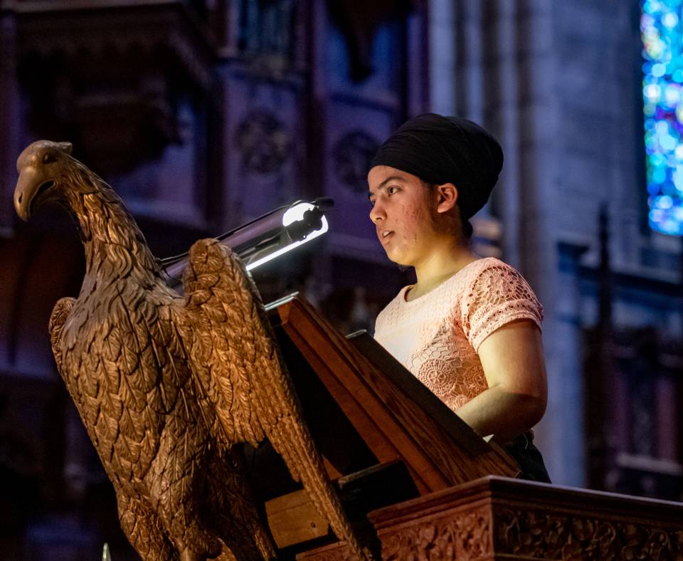 Jaskiran Kaur at podium
