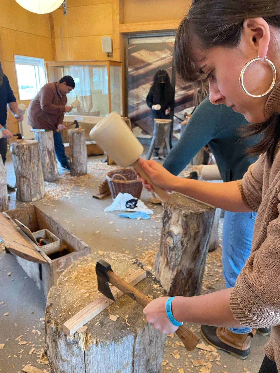 Students at a workshop