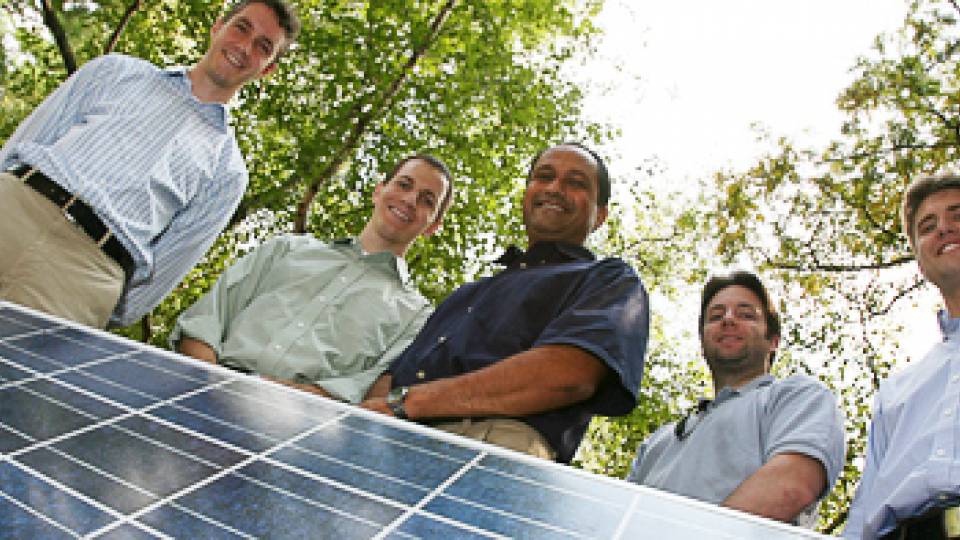Solar panel team