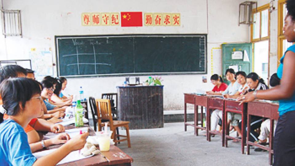 Francine Saunders teaching