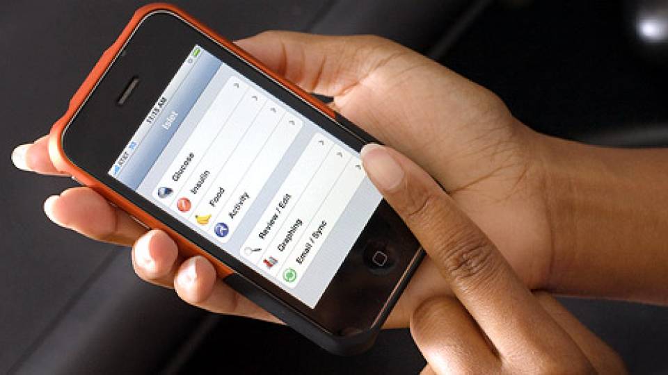 Diabetes application screenshot