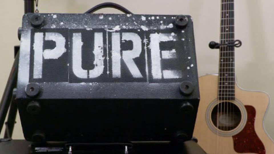 Princeton University Rock Ensemble amp and guitar