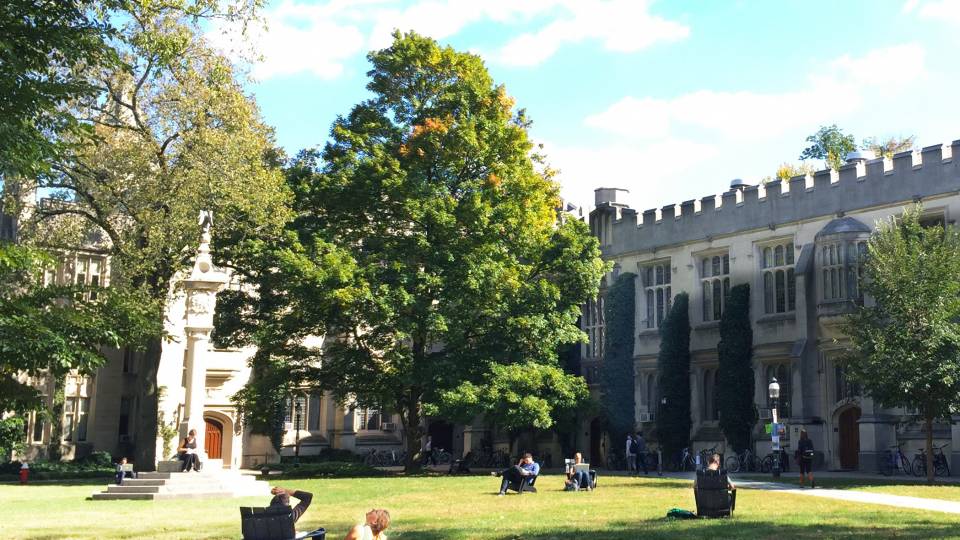 McCosh sundial on a sunny day