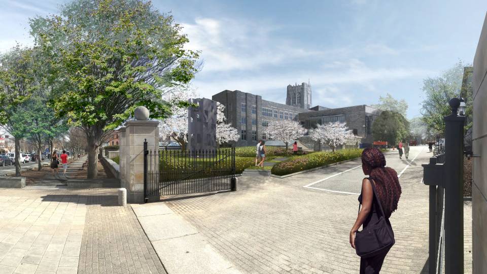 Artist's rendering of garden