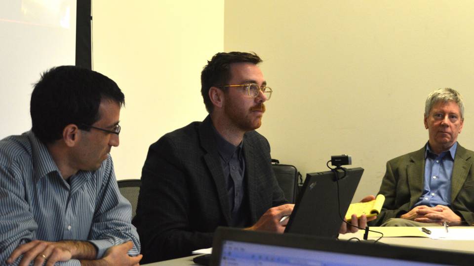 Lee Mordechai, Tim Newfield, and John Haldon 