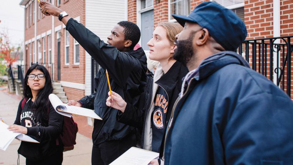 Students performing healthy home assessment in Trenton New Jersey