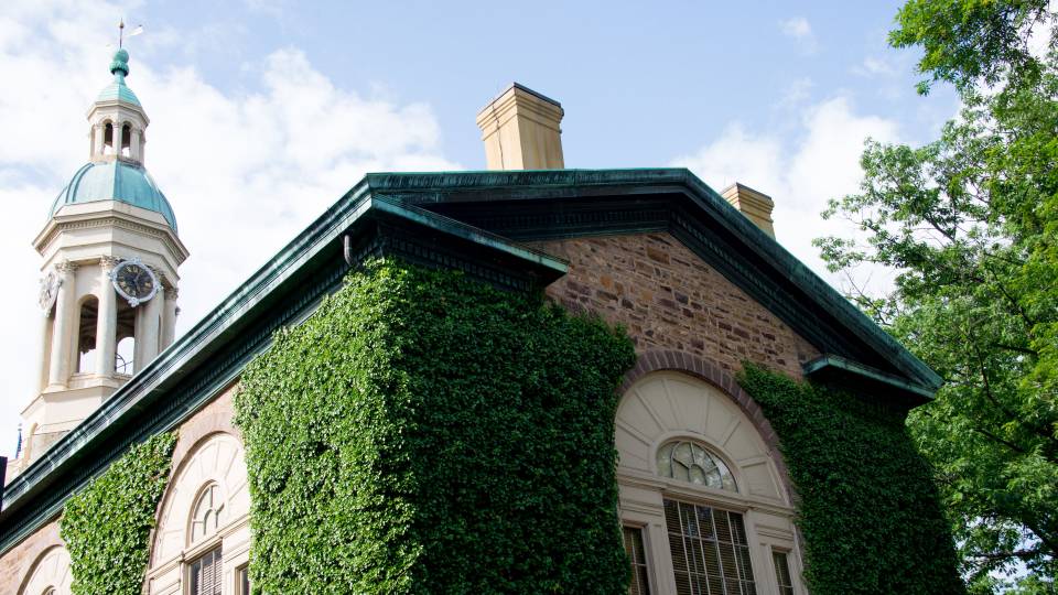 Nassau Hall roof and cupola