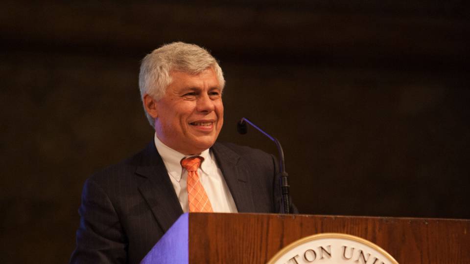 Bob Durkee at podium