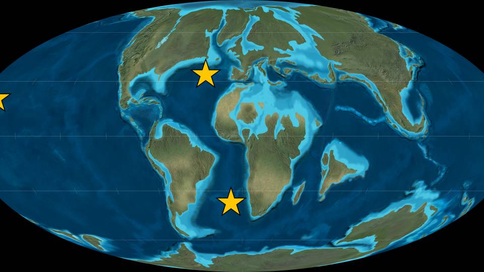 paleomap 65 million years ago 