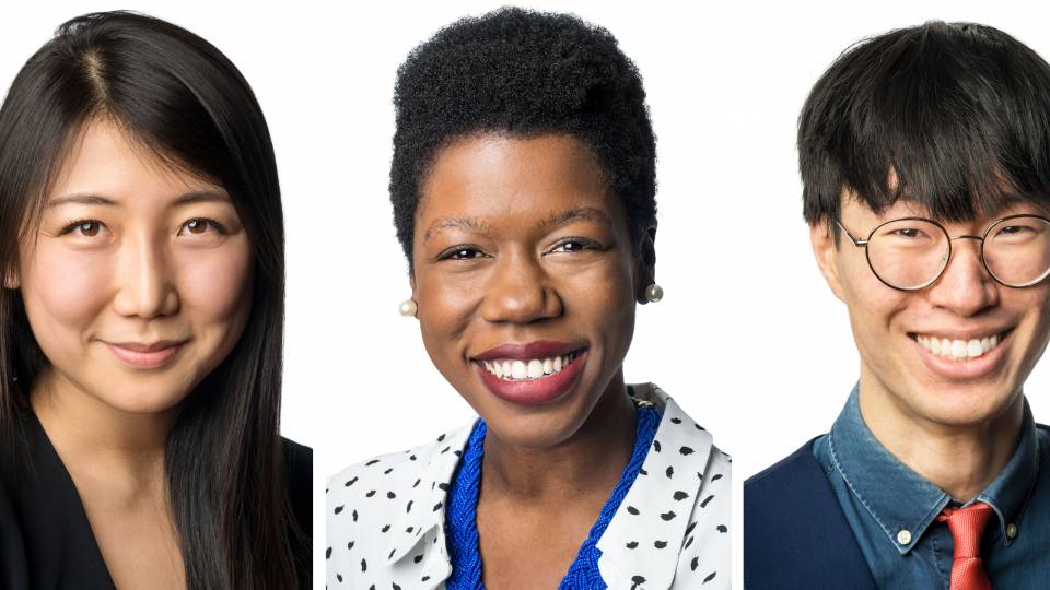 Natalie Guo, Harriet Kiwanuka and Jonathan Zong