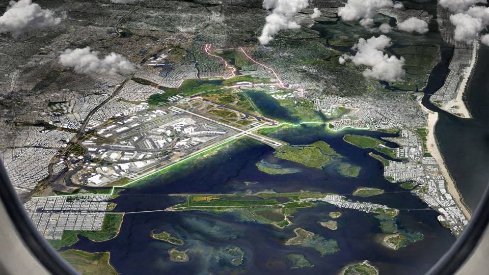 Jamaica bay from the air