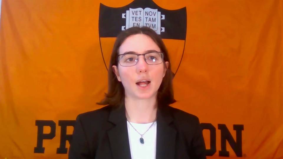 Grace Sommers gives the Salutatory address