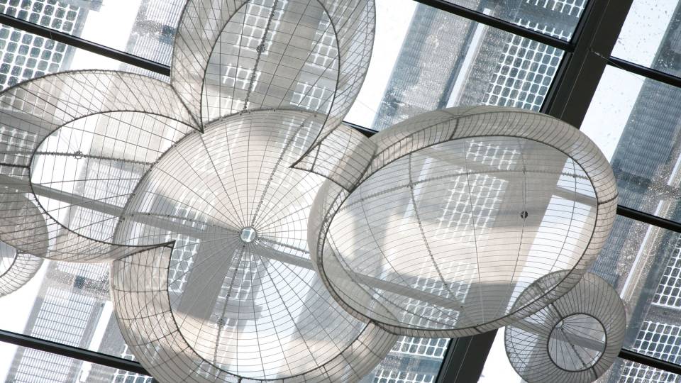 Sculpture installation in Frist