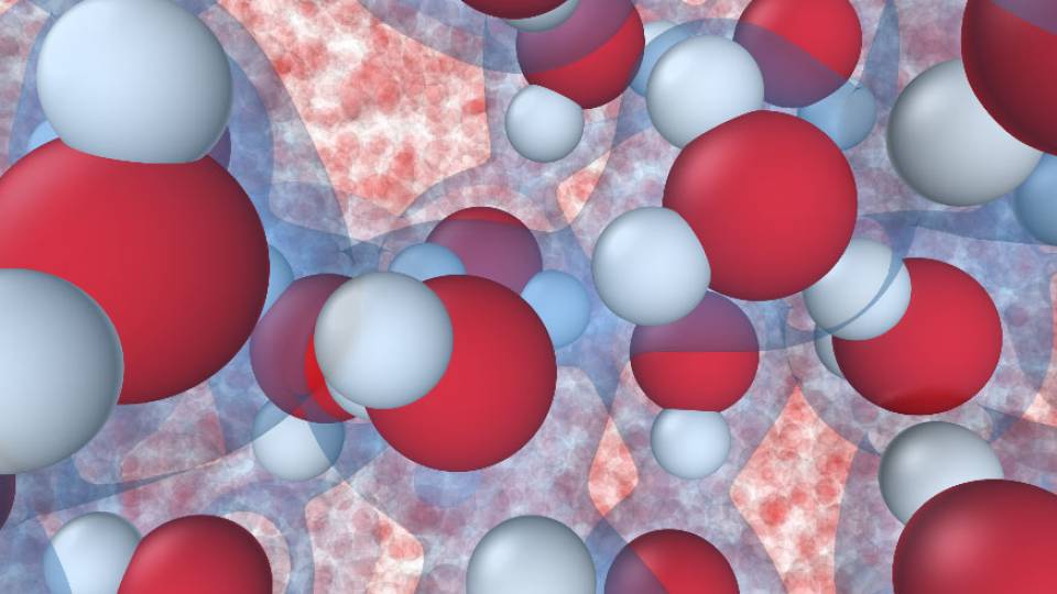 simulation of water molecules