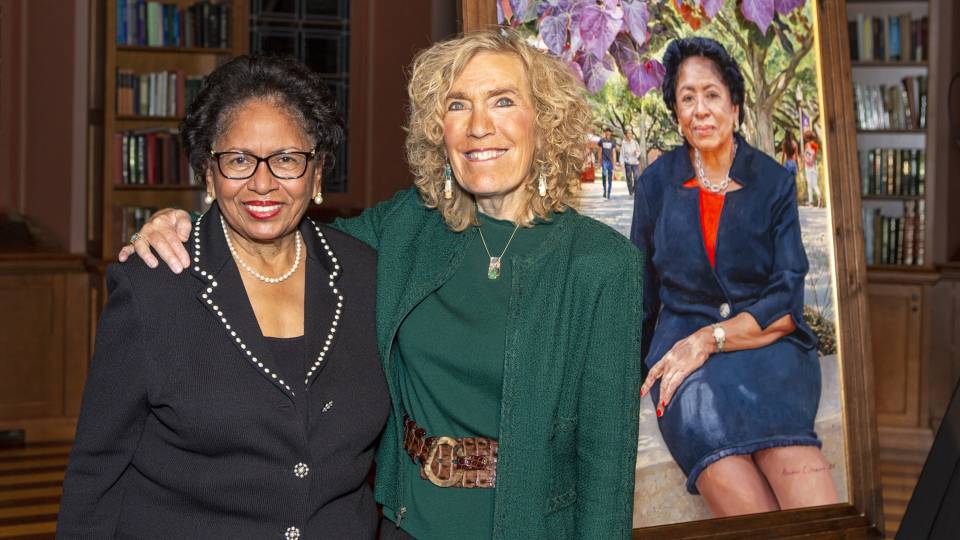 Ruth Simmons, Elaine Fuchs, and the Ruth Simmons portrait