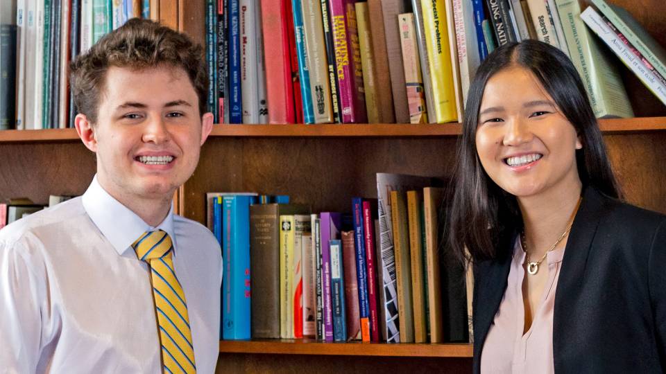 Austin Davis and Ella Gantman