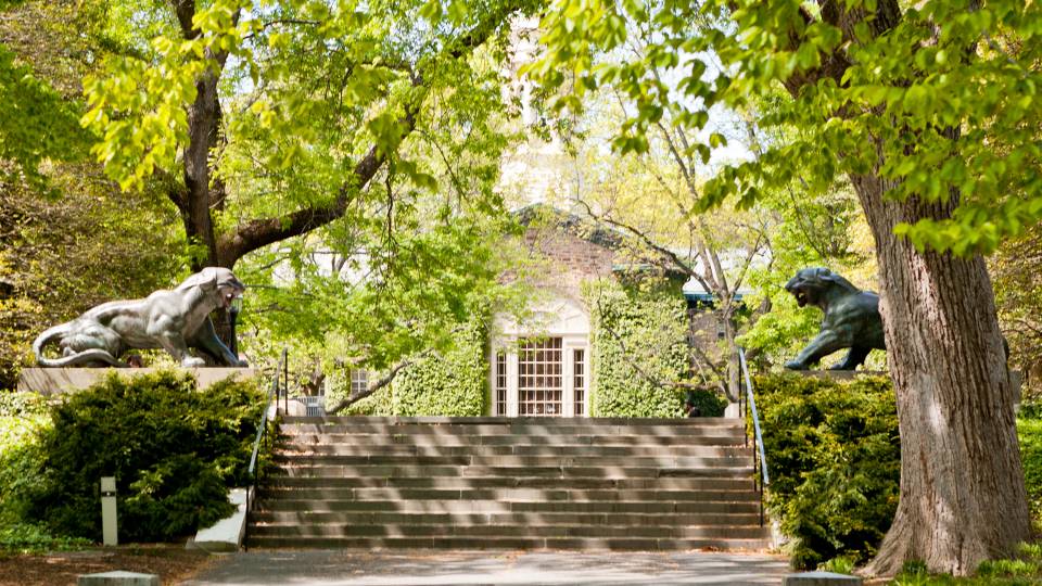 Nassau Hall's south façade