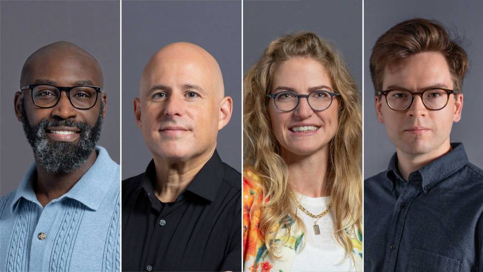 Four researchers: John F. Brooks II, Zemer Gitai, Fenna Krienen, Michael Skinnider